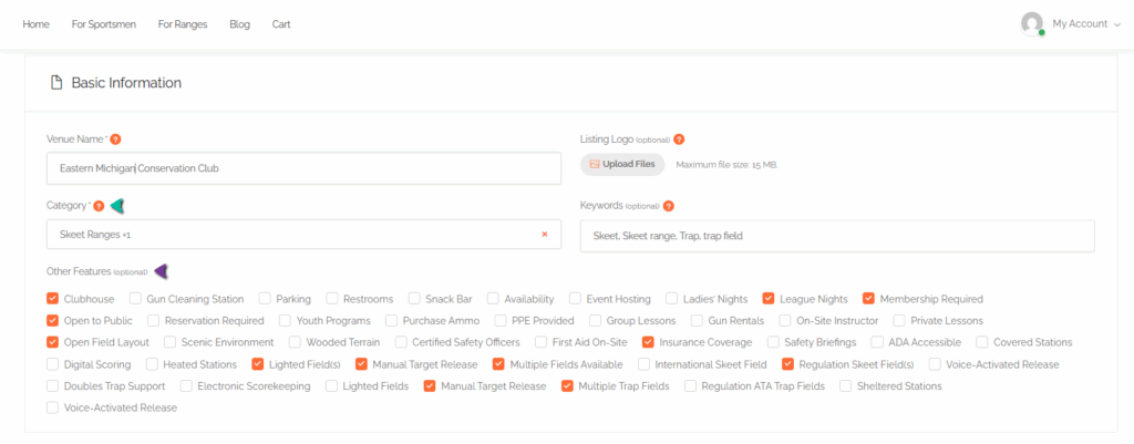 Range Reserve Basic Information Module